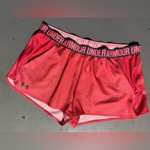 Under Armour Pink Athletic Shorts Lightweight Performance